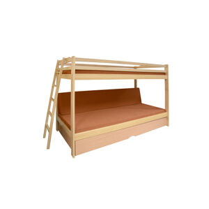TRIO EXKLUZIV poschodová posteľ, matrace + úložný priestor