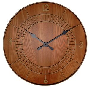 Dizajnové nástenné hodiny 3113br Nextime Wood Round 50cm