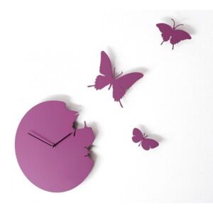 Hodiny Diamantini & Domeniconi Butterfly violet 40cm