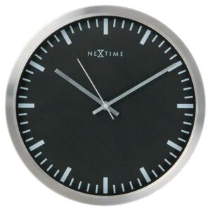Nástenné hodiny Nextime Stripe Black 34cm
