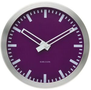 Nástenné hodiny Kalrsson Splash purpurové 25cm