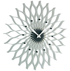 Nástenné hodiny TFA Flower Lotus biele 50 cm