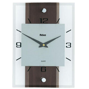 Nástenné hodiny Mebus, Orech 28cm