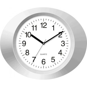 Nástenné hodiny MPM, 2635.70 - strieborná, 33cm