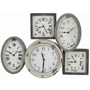 Nástenné hodiny Clayre & EEF, World, 4KL0074, 58x42,5cm