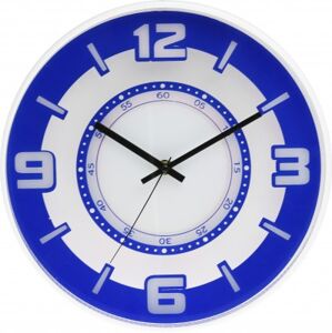 Nástenné hodiny MPM, 3220.30 - modrá, 30cm