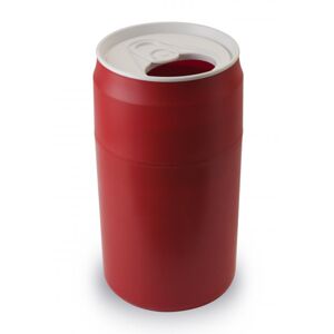 Odpadkový kôš Qualy Capsule Can, červený