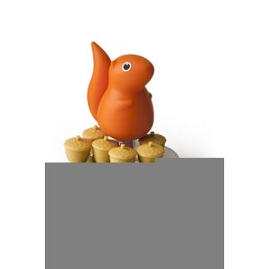 Stojanček s magnetmi Qualy Magnetic Squirrel & Acorn, oranžový