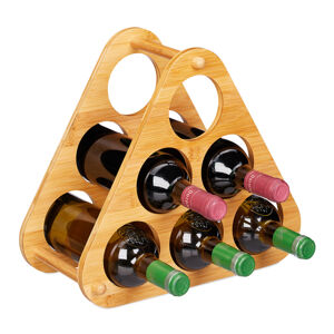 Bambusový stojan na víno na 6 fliaš, RD8816