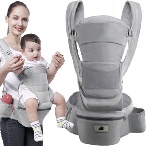 Detský nosič ergonomický od 0-25 kg sivý, Iso 18272