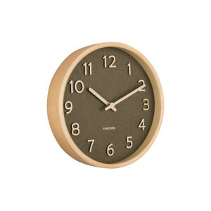 Drevené nástenné hodiny Karlsson KA5851, zelená 22cm