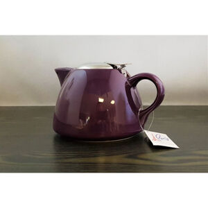 Keramická mini kanvica na čaj s filtrom Eub 650 ml, fialová