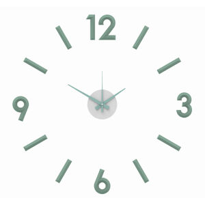 Nalepovacie nástenné hodiny, MPM 3771.40, zelené mint, 60cm