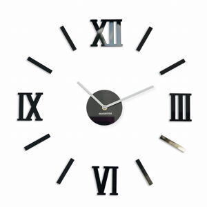 Nalepovacie hodiny Admirable 3 z54c-1-2-x,50-75cm čierna