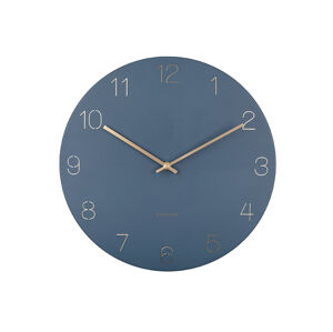Nástenné hodiny Karlsson KA5762, 40 cm modrá
