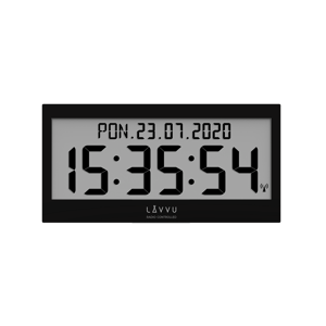 Digitálne hodiny s češtinou LAVVU MODIG riadené rádiovým signálom LCX0011 37cm