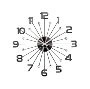 Nástenné hodiny LAVVU Sun LCT1232 antracit, 49 cm