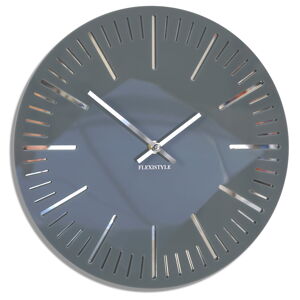 Dizajnové nástenné hodiny Trim Flex z112-1a0-x, 30 cm, sivé