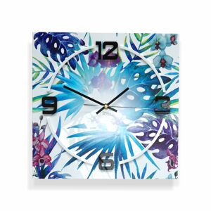Dizajnové nástenné hodiny Tropical Monstera Flex z6a-1-0, 30 cm