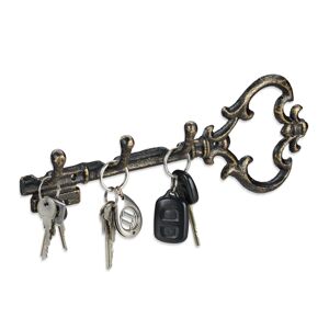 Vešiak na kľúče Antik, 3 háčiky, RD2085 čierna